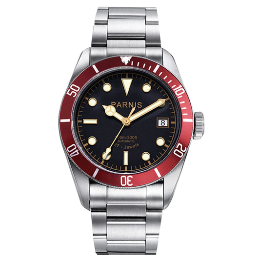 Parnis 41mm Miyota Automatic Watch Men Stainless Steel Luminous Luxury Brand Sapphire Crystal Men's Mechanical Watch