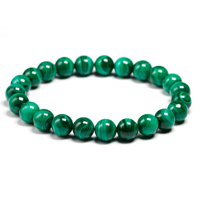 Personalized AAAAA Natural Malachite Bracelet Women Jewelry Stone Stretch Couple Bracelet For Men Gem Beads Bracelets