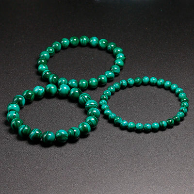 Personalized AAAAA Natural Malachite Bracelet Women Jewelry Stone Stretch Couple Bracelet For Men Gem Beads Bracelets