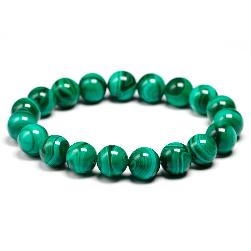 Personalized AAAAA Natural Malachite Bracelet Women Jewelry Stone Stretch Couple Bracelet For Men Gem Beads Bracelets