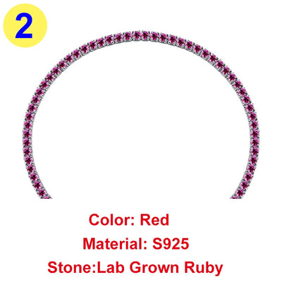 COSFIX Bling Bling Diamond Elastic Tennis Chain Bracelet Fashion Women‘s Black CZ Bracelet Ruby Full Diamond Tennis Chain