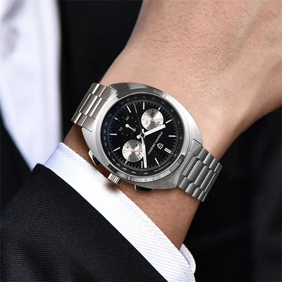 NEW PAGANI DESIGN Luxury Men's Watches Japan VK63 Quartz Sport Chronograph AR Sapphire Glass Waterproof 100M Wristwatch For Man