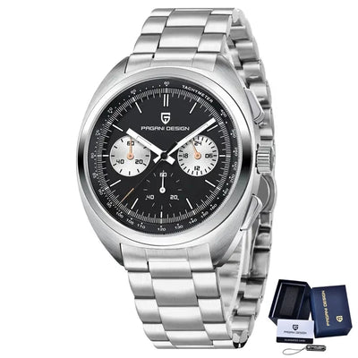 NEW PAGANI DESIGN Luxury Men's Watches Japan VK63 Quartz Sport Chronograph AR Sapphire Glass Waterproof 100M Wristwatch For Man