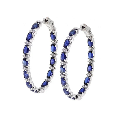 14K Gold Hoop Earring 925 sterling silver AAAAA Zircon Jewelry Party Wedding Earrings for Women Men Promise Birthday Jewelry