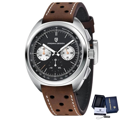 NEW PAGANI DESIGN Luxury Men's Watches Japan VK63 Quartz Sport Chronograph AR Sapphire Glass Waterproof 100M Wristwatch For Man