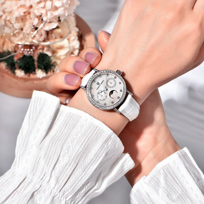 2024 PAGANI DESIGN New 33MM Fashion Multifunctional Women Quartz Watches 50M Waterproof Sapphire Glass Moonphase Watch for Women