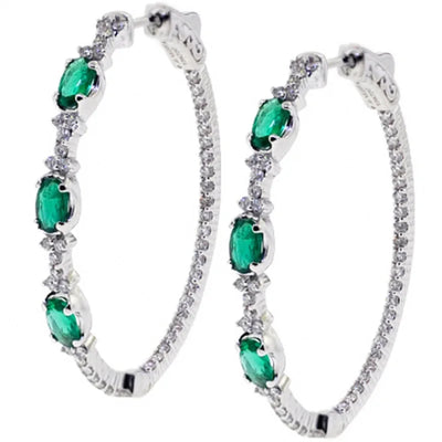 14K Gold Hoop Earring 925 sterling silver AAAAA Zircon Jewelry Party Wedding Earrings for Women Men Promise Birthday Jewelry