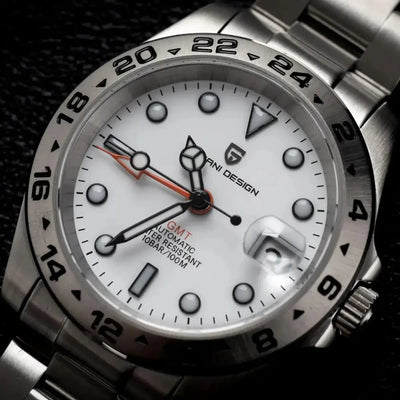 PAGANI DESIGN 2025 New NH34 Men's Sports Automatic Mechanical GMT Sapphire Stainless Steel Waterproof 10Bar BGW-9 reloj hombre